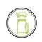 Green Detox icon. Smoothie and Juice design. Vector graphic