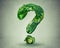 Green diet questions concept resh fruit vegetables