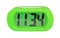 Green digital electronic clock