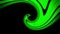 Green Digital Neon Waves VJ Loop Motion Background