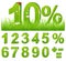 Green Discount In Grass. Vector