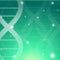 Green dna background