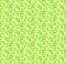Green doodle foliage seamless pattern