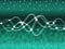 Green Double Helix Background Shows Grid And Space