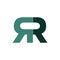 Green double r logo type