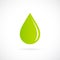 Green drop vector icon