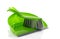 Green dustpan