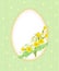 Green easter card