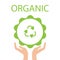 Green Eco Earth, Hand holding Recycle symbol. Vector Illustration.