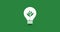 Green Eco Energy Concept Video Animation - Plant Growing Inside a Light Bulb