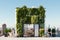 Green eco-friendly building modern ecological sustainable office design concept futuristic city architecture