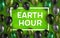 Green, ECO vector illustration. Earth Hour banner.