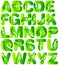 Green Ecology Leaf Alphabet/eps