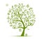 Green ecology tree concept for your design