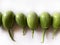 Green eggplant, Kantakari, reen brinjal on the white background. Fruit vegetable.