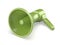 Green electric megaphone