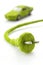 Green electric plug with eco car icon