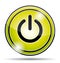 Green electrical power button icon.
