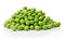 Green Elegance: Isolated Green Grapes on White Background - A Taste of Sophistication
