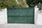 Green elegant entrance gate