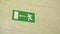 Green Emergency Exit Sign