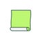 Green Empty Wallpaper Roll vector concept icon