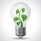 Green energy concept - Power saving light bulbs
