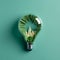 Green Energy Concept: Saving the planet one bulb at a time