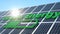 Green energy, solar panel