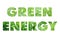 Green energy words concept