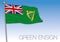 Green ensign historical flag, United Kingdom and Ireland, merchant banner