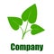 Green environmental company logo