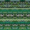 Green ethnic mexican tribal stripes seamless pattern