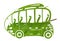 Green Euro bus