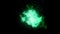 green explosion fire particle effect animation