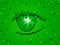 Green Eye Represents Backdrop Design And Eyesight