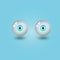 Green eyeballs. icon graphic design for Medical visual material. vector illustration