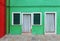 Green facade house