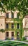 Green facade of Schwerin Castle. Mecklenburg-Vorpommern, Germany