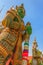 Green Face Giants at Wat Arun Bangkok