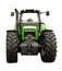 Green farm tractor