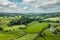 Green Farming Fields in Wales