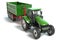 Green Farming Tractor and Trailer