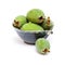 Green feijoa fruit