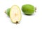 Green feijoa fruit