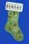 Green felt Christmas Stocking