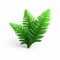 Green Fern Plant Vector - Luminous 3d Icon For Nintendo