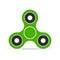 Green fidget spinner vector icon