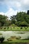 Green Field and Flowers in King Garden of Kandy