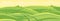 Green field landscape. Field track road. Spring grass. Agricultural farming acreage. Rural landscape. Vector background.